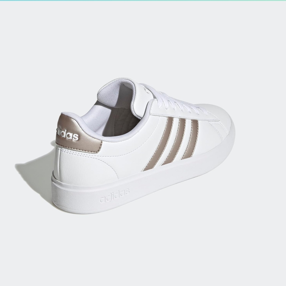 Adidas White and Tan Sneakers